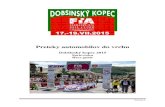 Sprievodca DK 2015 - Infonoviny.sk · Strana 3 Úvod Pripravili sme pre vás sprievodcu pretekov Dobšinský kopec 2015, ktorý je ur čený pre sú ťažiacich, pretekárov, doprovodné
