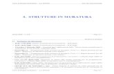 4. STRUTTURE IN M URATURA · 2020. 3. 9. · 4. STRUTTURE IN M URATURA Strutture in muratura Corso di Progetto di Strutture - a.a. 2019/20 - Pag. 4.2 - 4.1. Normative di riferimento