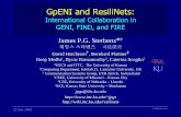 GpENI and ResiliNets...ITTCGpENI and ResiliNets:Sterbenz, et al. International Collaboration in GENI, FIND, and FIRE 22 July 2009 James P.G. Sterbenz*† 제임스스터벤츠 司徒傑莫