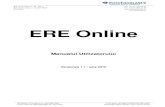 ERE Onlineereonline.eurotax.ro/doc/Manual_EREonline.pdf · 2010. 7. 19. · Pag. 3 / 15 2. Deschiderea aplicatiei ERE Online Dupa introducerea adresei e-mail si a parolei se va incarca