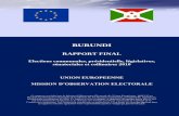 BURUNDI - European External Action Serviceeeas.europa.eu/.../missions/final-report-burundi-2010_fr.pdf · 2016. 9. 5. · BURUNDI RAPPORT FINAL Elections communales, présidentielle,