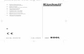 Bedienungsanleitung Fliesenschneidmaschine Mode d’emploi … · 2016. 2. 4. · Manual de instrucciones Máquina para cortar baldosas Manual de instruções Cortador de ladrilhos
