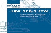 Hütte HBR508-2 FTW - Casagrande · 2019. 11. 15. · TOP HAMMER / DRIFTER CONFIGURATION AUSWSTUNG MIT HYDRAULIKHAMMER Drifter type HH 1265 Not for lateral movement application Hydraulikhammer