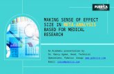 Making sense of effect size in meta-analysis based for medical research – Pubrica