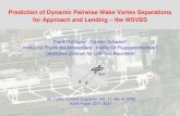 Prediction of Dynamic Pairwise Wake Vortex Separations for … · 2012. 4. 3. · Prediction of Dynamic Pairwise Wake Vortex Separations for Approach and Landing – the WSVBS Frank