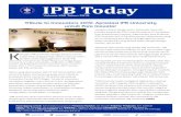 IPB Today Edisi 258biofarmaka.ipb.ac.id › biofarmaka › 2019 › IPB Today Edisi 258 Tahun … · dampak lingkungan dengan PKSPL IPB University. “Mengingat sejarah berdirinya