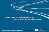 Wiener Stadtwerke – Lehrlingsausbildung · 2014. 12. 9. · Lehrlinge ausgebildet werden und seit 1973 auch technische Lehrlinge • seit Beginn der Lehrlingsausbildung bereits