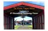 Te Kura Tapa Wha · 2019. 1. 23. · Te Kura Tapa Wha HPS vision-Whanau standing in any world confidently HPS mission : To enhance whanau wellbeing through evidence informed practice
