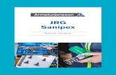 JRG Sanipex - Armaturjonsson · JRG Sanipex har bestått funksjonsprøving av vanntetthet i henhold til NT VVS 129 Pipe in tube system for PEX-rør med dimensjon 12 x 1,7 mm og 16