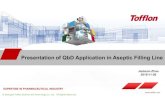 Presentation of QbD Application in Aseptic Filling J. Zhao ......Microsoft PowerPoint - Presentation of QbD Application in Aseptic Filling_J. Zhao_Tofflon Author: eunjo Created Date: