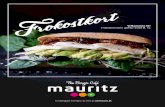 Velkommen til! Frokostmenuen gælder indtil kl. 16 - Cafe Mauritz · 2019. 7. 1. · FROKOST BURGERE Bestseller Odense Bøf af hakket oksekød, cheddarost, bacon, ølpanerede løgringe,