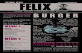 Felix Burger Goat Cheese Burger 200g 119,- / 400g 139,- Kun de … Steakhouse... · 2019. 2. 10. · FROKOST 10:00- 16:00 SALATER SANDWICH www. felixsteakhouse.dk PIZZA MARGARITA