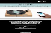 Juke Box S2 - Pro-Ject · 2020. 4. 28. · Juke Box S2 Plattenspieler, Verstärker & BT Streaming Audiophiler Plattenspieler mit Phono Preamp Streaming von Spotify etc. via Bluetooth
