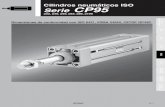 Cilindros neumáticos ISO Serie CP95content2.smcetech.com/pdf/ISO-CP95_ES.pdf · Modelo básico, escuadra, brida delantera, brida trasera, junta flotante fijación oscilante macho