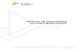 CSD BR - Manual de Operações de Valores Mobiliários · 2020. 5. 18. · 4 MANUAL DE OPERAÇÕES VALORES MOBILIÁRIOS Classificação: Informação Pública CONTROLE DE VERSÃO