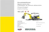 Ersatzteilliste - Wacker Neuson · Catalogue de pièces détachées Raupenbagger Crawler excavator Pelles sur chenilles Fahrzeugtyp E13-01 Vehicle model Véhicule modèle Ab Fabrikations-Nr.