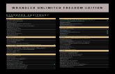 WRANGLER UNLIMITED FREEDOM EDITION - Jeep Japan...Jeep ® Wrangler Unlimited Freedom Edition 5,350,000 円 ボディカラー ：ビレットシルバーメタリックC/C 100台 ブライトホワイトC/C