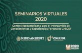 SEMINARIOS VIRTUALES 2020...seminarios virtuales, cursos en línea, eventos y otras actividades de cultura forestal. *Para acceder únicamente es necesario dar clic al evento que sea