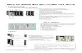 Mise en œuvre des automates TSX Microlegins69.free.fr/automatisme/PL7Pro/cours_TSX2.pdf · 2007. 3. 5. · Mise en œuvre des automates TSX Micro I. Présentation matérielle : 1.