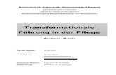 Transformationale Führung in der Pflege · 2020. 12. 8. · Pflege Artikel, beliebiger Zeitraum, keine Patente und Zitate mit inbegriffen 891 11 transformationale Führung Anwendbarkeit