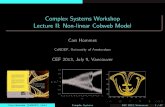 Complex Systems Workshop Lecture II: Non-linear Cobweb … Econ Systems Lecture II.pdfComplex Economic Systems, Cambridge. Hommes, C.H., (1994), Dynamics of the cobweb model with adaptive