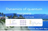 Dynamics of quantum magnets...optically pumped low-threshold laser based on a monolayer of the prototypical TMD material WSe 2 32. Other emerging applications are discussed in the