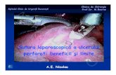 ANICOLAU.RO Sutura laparoscopicăa ulcerului perforat: beneficii şi …anicolau.ro/old/sites/default/files/28.pdf · 2017. 11. 28. · Fără intervenţii chirurgicale abdominale
