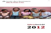 terre des hommes - Jahresbericht 2012 - tdh.de · UN-Nachhaltigkeitsgipfel in Rio 2012: terre des hommes-Jugend erfolgreich dabei Die terre des hommes-Kampagne Kinder haften für