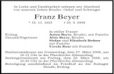 Münchner Merkur · 2016. 9. 9. · Franz Beyer t 22.3.2008 * 16. 11. 1925 Erding Gmund/Tegernsee In stiller Trauer: Anton Beyer, Bruder, mit Familie Alois Beyer, Bruder Stefan und