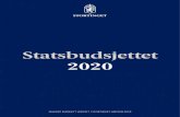 Statsbudsjettet - Storting...Statsbudsjettet for 2020 5 Innledning Dette dokumentet inneholder en oppsummering av vedtatte utgifter og inntekter på statsbudsjettet for budsjett-året