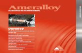 ALEACIONES DE MANTENIMIENTO · 2020. 7. 21. · Durelloy es una aleación de acero horno eléctrico con un buen balance de granos finos y un endurecimiento por tratamiento térmico