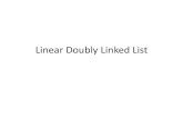 Linear Doubly Linked ListLinear Doubly Linked List 1. Operasi menyisip di belakang pada Linear Doubly Linked List 2. Operasi menyisip di tengah pada Linear Doubly Linked List 3. Operasi
