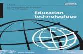 e Éducation technologique · 2012. 12. 6. · de septembre 2009, le programme d’éducation technologique de 11e et 12e année sera fondé sur les attentes et les contenus d’apprentissage
