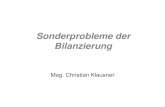 Sonderprobleme der Bilanzierung - univie.ac.at · 2015. 10. 8. · Mag. Christian Klausner Sonderprobleme der Bilanzierung Rechnungslegungs-Änderungsgesetz 2014 (RÄG 2014) • Bilanzierungs-