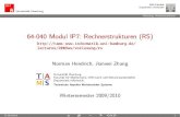 64-040 Modul IP7: Rechnerstrukturen (RS) · UniversitätHamburg MIN-Fakultät DepartmentInformatik Vorlesung: Rechnerstrukturen Gliederung 1.Wiederholung:Software-Schichten 2.InstructionSetArchitecture(ISA)