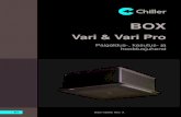 Vari & Vari Pro - Chiller Group · 2020. 9. 22. · Seade on saadaval kahe automaatikavariandiga: Vari ja Vari Pro. Automaatikavariant valitakse seadme tellimise käigus. Seadme automaatikavariant
