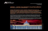 2021 : UNE SAISON NAPOLÉON · 2020. 7. 29. · musee-armee.fr #SaisonNapoleon #NapoleonNestPlus #NapoleonEncore MUSÉE DE L’ARMÉE 6e musée parisien le plus fréquenté, avec