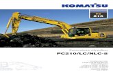 Escavatore idraulico PC210/LC/NLC-8 - MMT ITALIA€¦ · Komatsu è equipaggiato in modo da poter eseguire con efﬁ cienza qualsiasi operazione. In cantieri grandi o piccoli, per