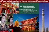 th Asia Pacific Symposium on Cochlear Implants and Related … PPT20190115.pdf · 2019. 1. 27. · 12thAsia Pacific Symposium on Cochlear Implants and Related Sciences Date November