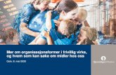 Organisasjonsformer i frivillig virksomhet - Gjensidigestiftelsen · 2020. 5. 8. · Frivillig virksomhet er aktiviteter som driver virksomhet på ikke-fortjenestebasert og ikke-offentlig