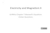 01 - Maxwells Equations (Griffiths.Ch7) · 2012. 7. 15. · The current in an infinite solenoid with uniform magnetic field B inside is increasing so that the magnitude B in increasing
