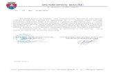 Municipiul Bacău – Primăria Municipiului Bacău · 2018. 8. 25. · Autorizatiei de Construire nr. 1021/07.09.1999 eliberata de Primaria Municipiului Bacau. Ulterior, contractul