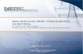 Balancing and Frequency Control - NERC...Balancing and Frequency Control Balancing and Frequency Control January 26, 2011 4 Introduction Background The NERC Resources Subcommittee