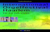 Festivalbrochure Internationaal Orgelfestival Haarlem sinds 1951 … · 2016. 5. 27. · Ontdek het carillon van de Bavokerk Excursie naar het carillon in de Bavotoren met beiaardier