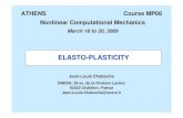 ELASTO-PLASTICITYmms.ensmp.fr/msi_paris/archives-transparents/JLC-Plasticity.pdf · NON-LINEAR KINEMATIC HARDENING Introduction and Elasto-plasticity. ATHENS – Course MP06 – 16