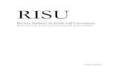 RISU · 2018. 2. 12. · RISU pubblica articoli originali, revisioni della letteratura, lettere all’editore e recensioni. In linea con pubblicazioni di alta qualità è una rivista