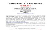 1 EPISTULA LEONINA CXLIII - Alcuinusephemeris.alcuinus.net/leonina/EL 143.pdf · 7 »Scientistae 2 nequaquam inter se consentiunt mutationem climatis3 ab hominibus effici. His mille