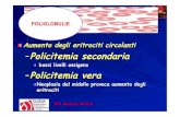 Aumento degli eritrociti circolanti Policitemia secondaria · 2020. 1. 15. · policitemia vera, policitemie secondarie, pseudopolicitemia diagnosi differenziale pv ps pp ematocrito