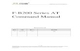 F-B200 Series AT Command Manual - Four-Faith · 2018. 10. 12. · F-B200 Series AT Command Manual 4 / 35 CONFIDENTIAL: This document and the information contained are four-faith Communication