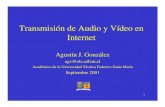 Transmisión de Audio y Vídeo en Internetprofesores.elo.utfsm.cl/~agv/talks/DUOC_audioVideo.pdf · 2002. 11. 25. · Transmisión de Audio y Vídeo en Internet ... esquemas de compresión